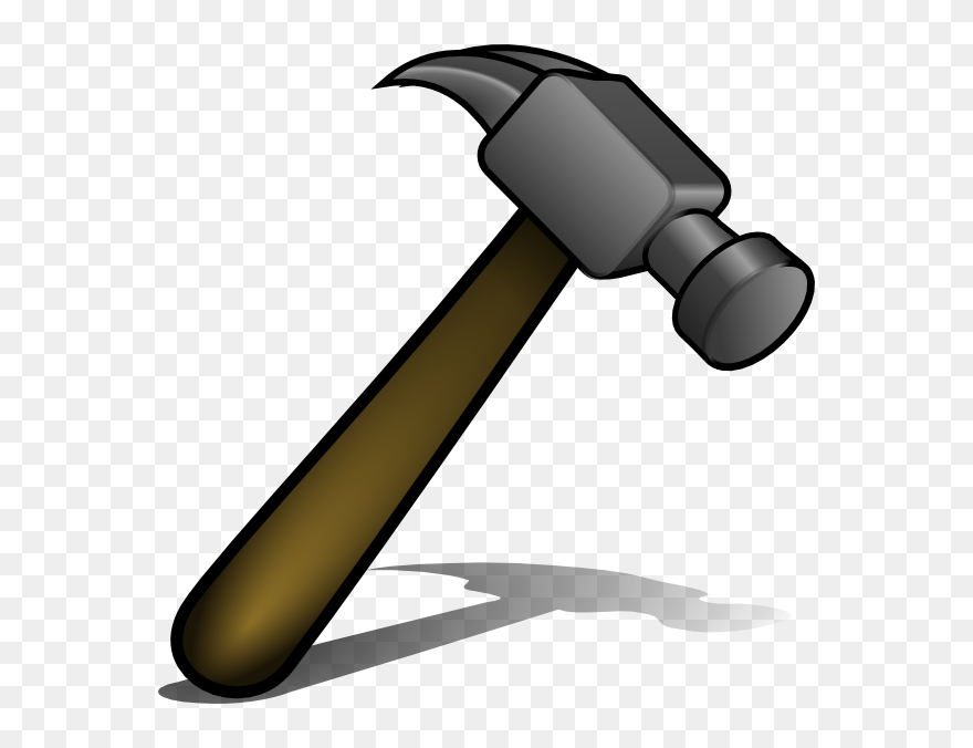 Claw Hammer Nail Clip Art - Clipart Of Hammer - Png Download