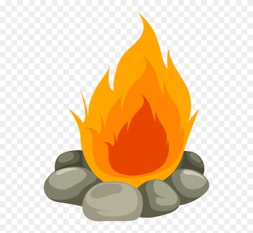 Fuel For The Fire - Cartoon Campfire Png Clipart