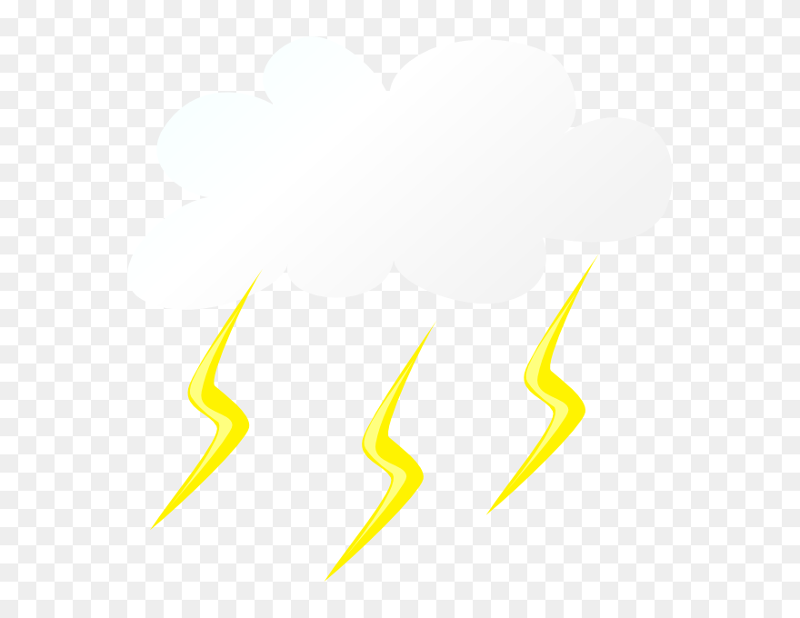 Thunder Cloud Clip Art - Rainy Weather Clip Art - Png Download
