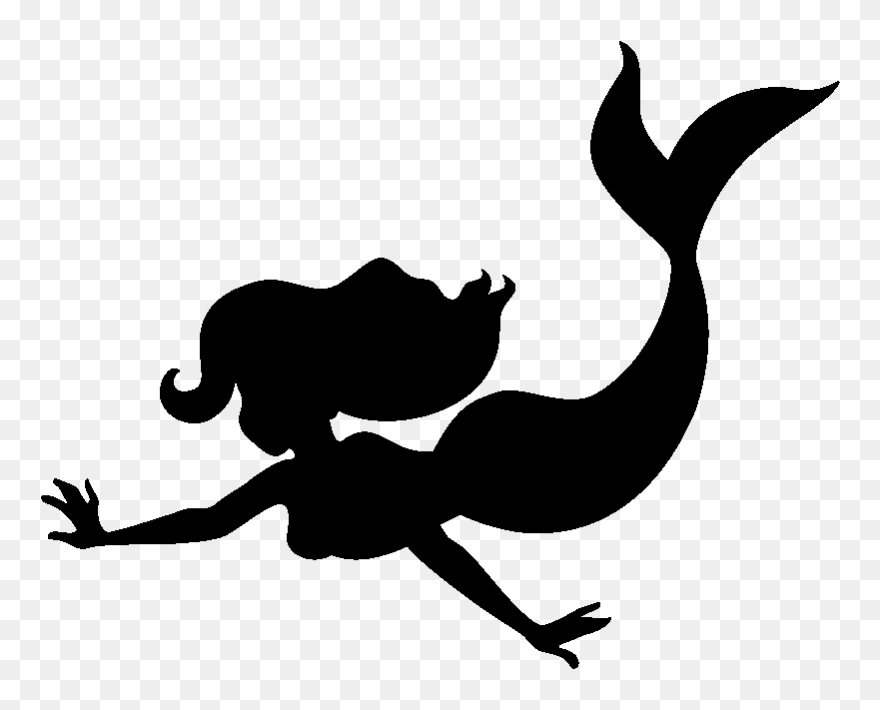 Sticker Wall Decal Mermaid Clip Art - Clipart Meerjungfrau - Png Download