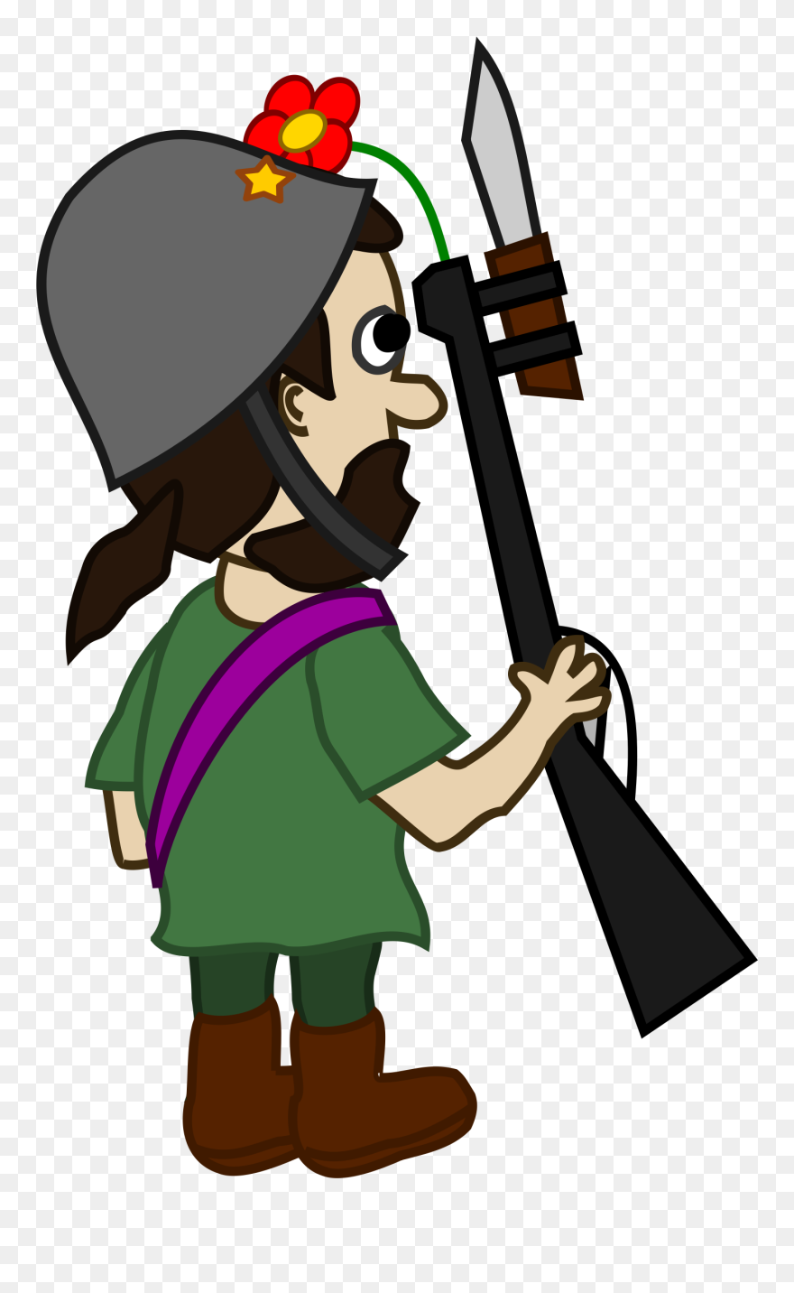 Soldier Ns Clip Arts - Man On Back Cartoon Png Transparent Png