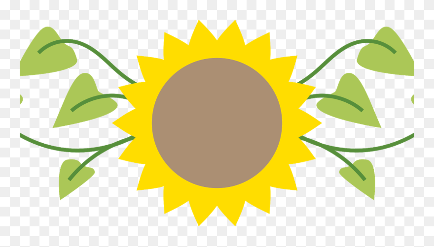 Sunflowers Clipart Divider - Sunflower Clipart - Png Download