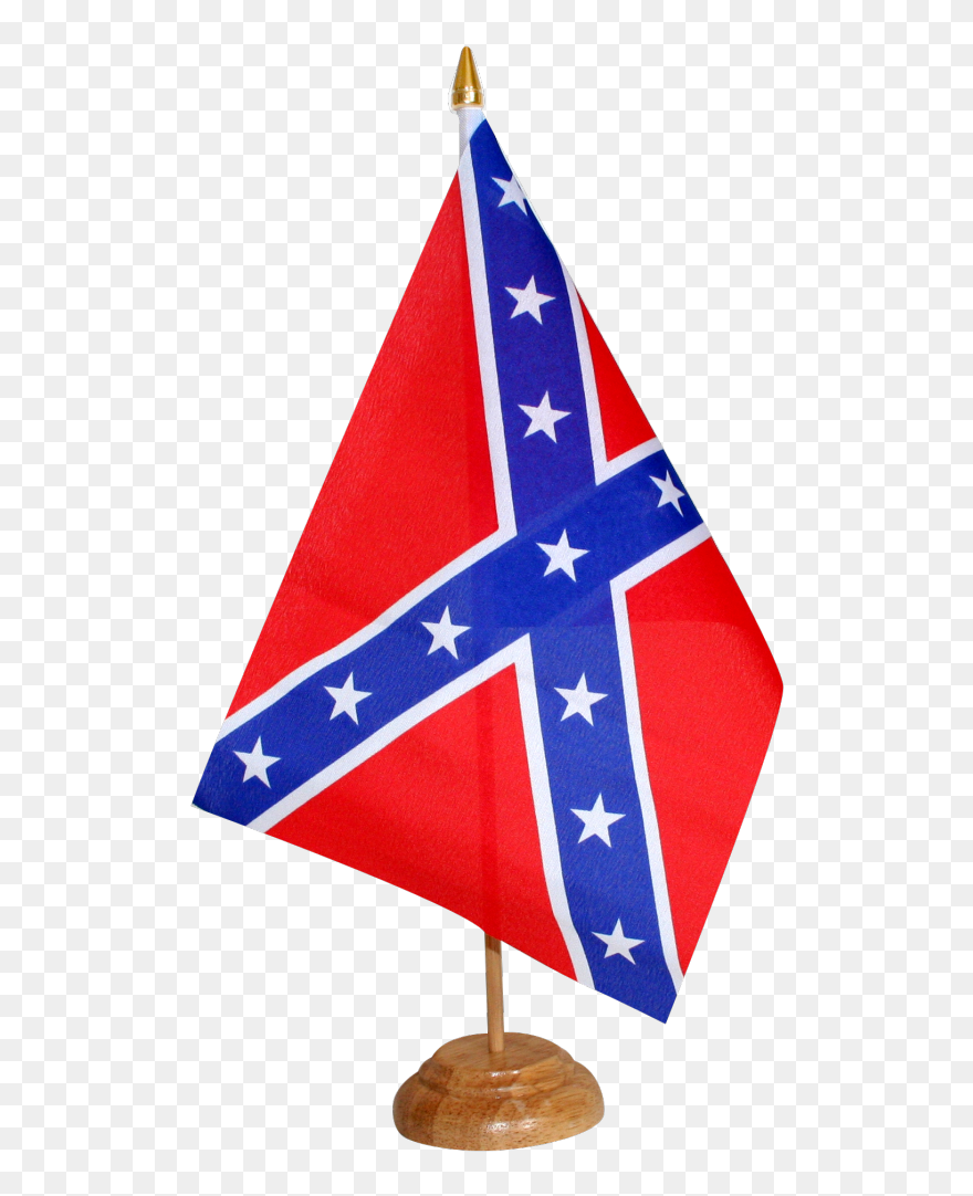 Confederate States Table Flag - Confederate Flag Png Clipart