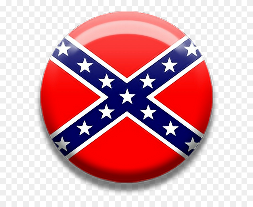 #confederate #rebel #south #flag #button #red #blue - Confederate Flag Cross Stitch Patterns Clipart