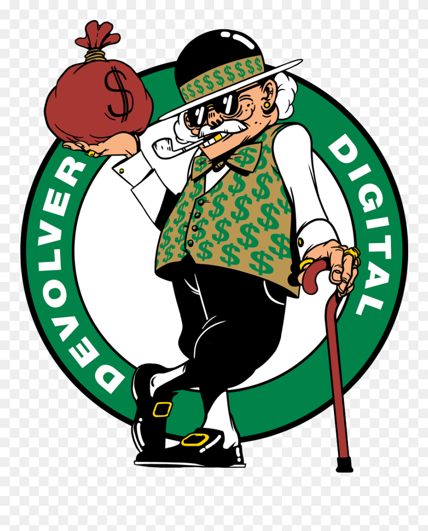 Opreem Devolver Tshirt Illustration - Boston Celtics Logo Png Clipart