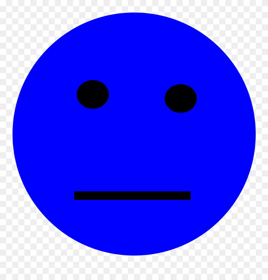 Neutral Face Svg Clip Arts - Smiley - Png Download