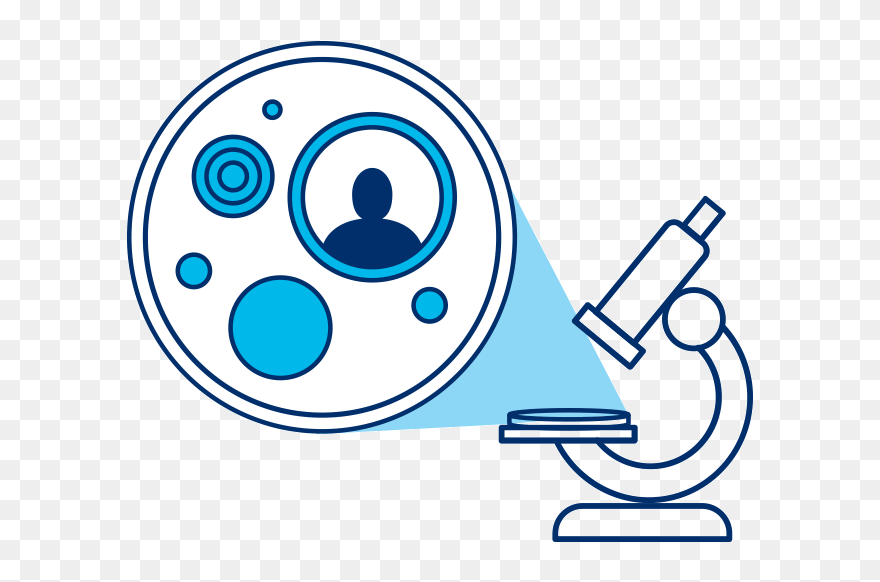 Illustration Depicting A Metaphor Using A Microscope - Circle Clipart