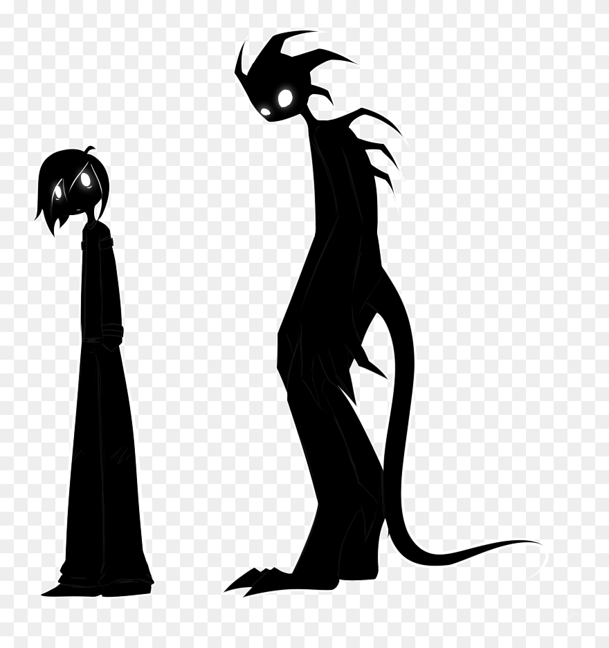 Shadows Clipart Boy Shadow Monster Shadow Shadows Luziland2 - Shadow Monster Drawings - Png Download