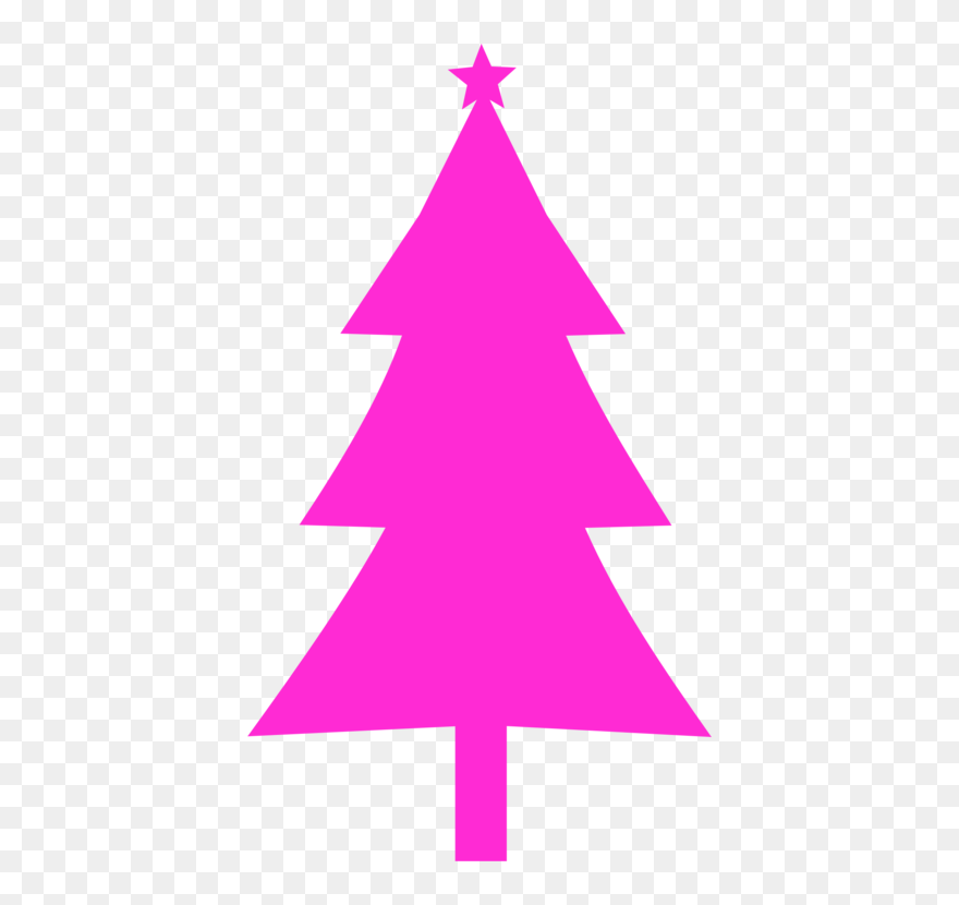 Christmas Ornament,violet,conifer - Christmas Tree Silhouette Png Clipart