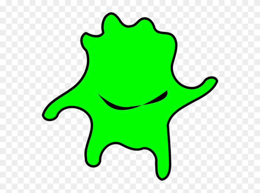 Cute Clipart Star Clipart Black And White Library Happy - Green Algae Algae Cartoon - Png Download