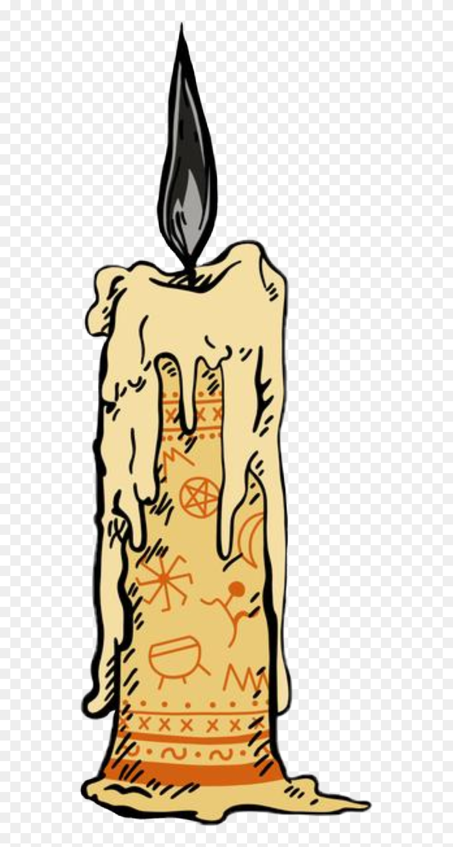 #candle #hocuspocus #black #flame #hocus #pocuc #halloween - Hocus Pocus Black Flame Candle Clipart - Png Download