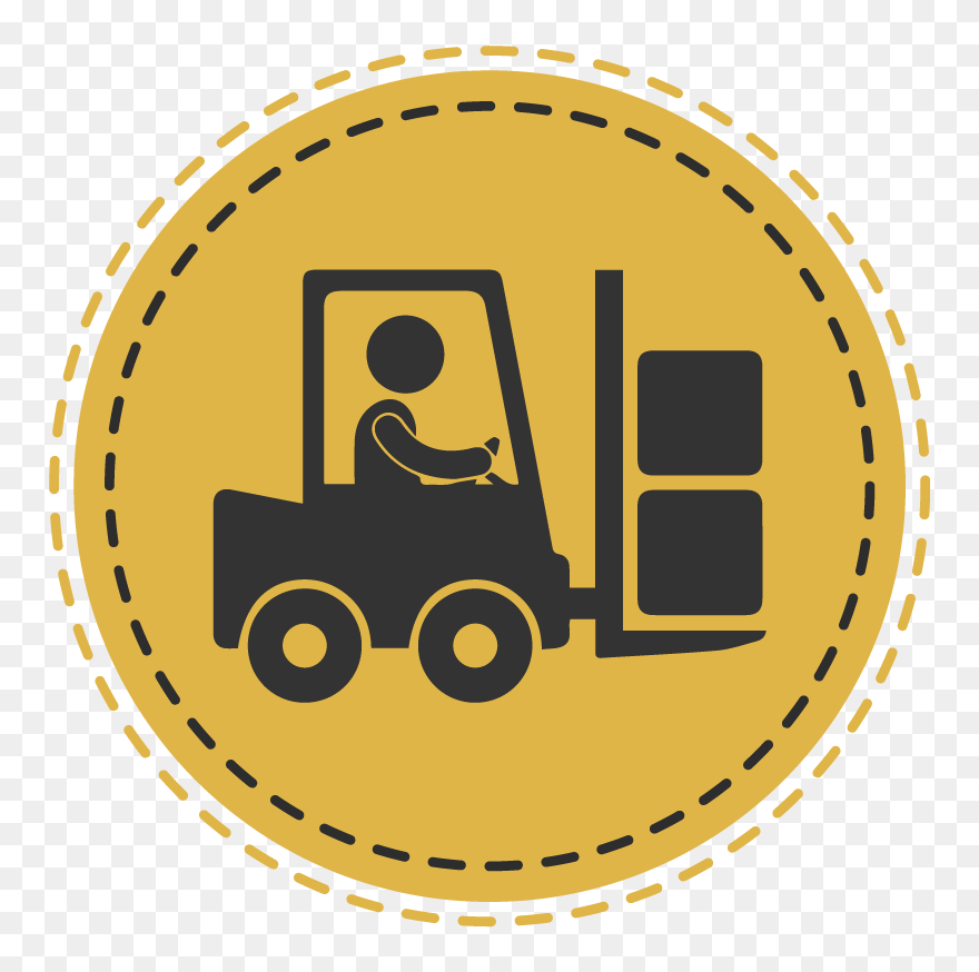 Forklift Train The - Warehousing Icon Png Clipart