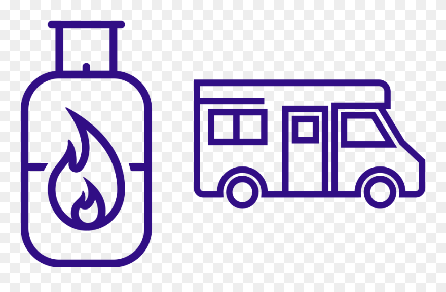 Car With Caravan Icon Clipart