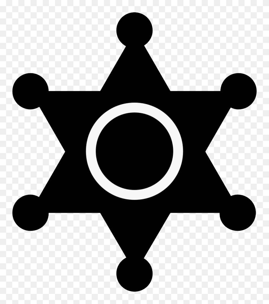 Sheriff Badge Png - Sheriff Badge Silhouette Clipart