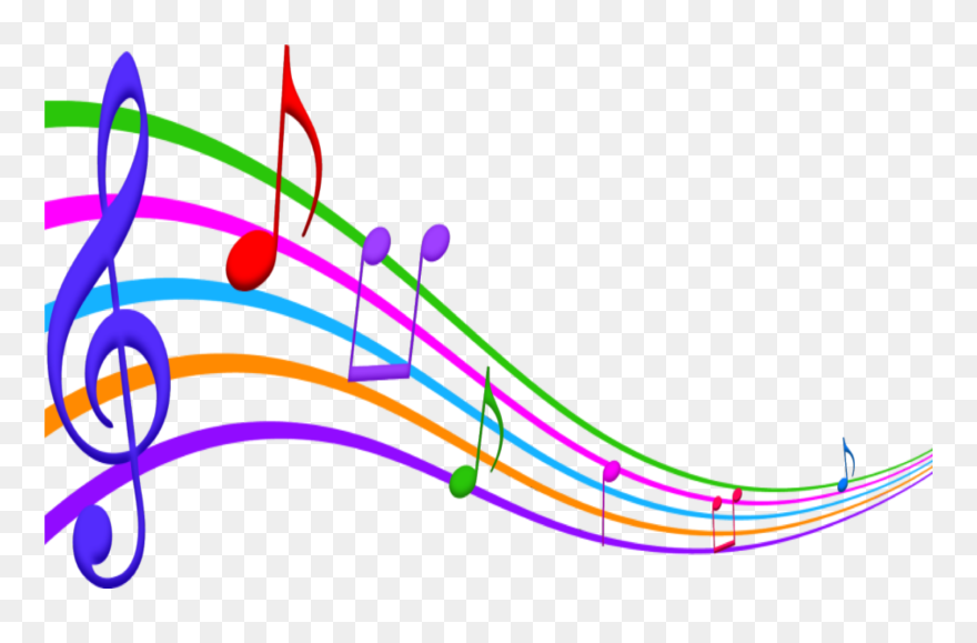Color Musical Notes Clipart - Png Download