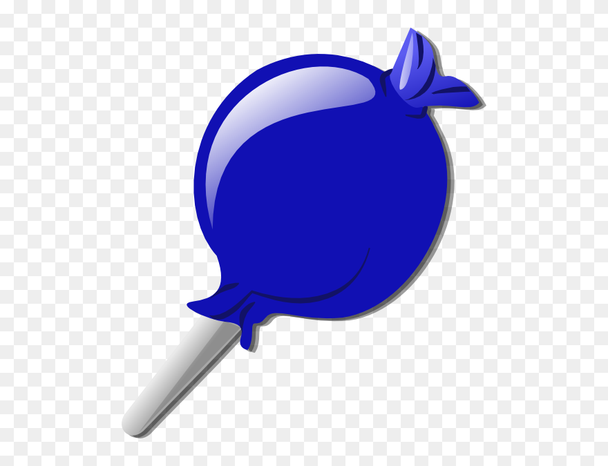 Blue Lolly Clip Art - Lollipop Blue Clipart - Png Download