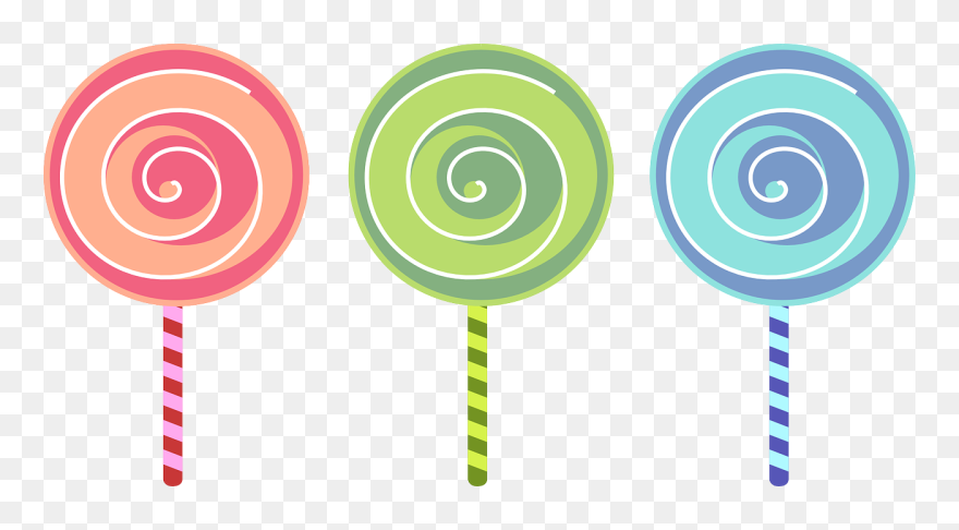 Cute Lollipop Clipart - Png Download