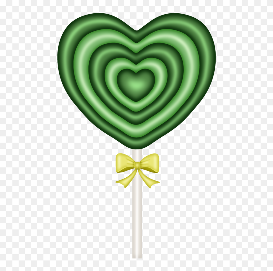 Lollipop Clipart Cake Candy - Heart - Png Download
