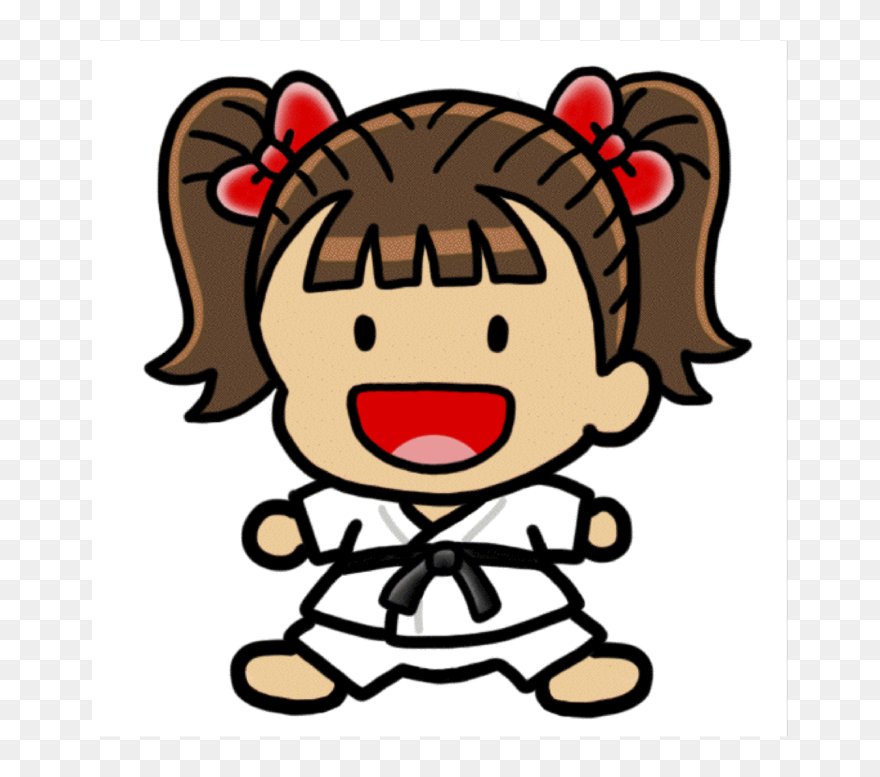 Public Domain Clip Art Image - Kids Judo Cartoon - Png Download