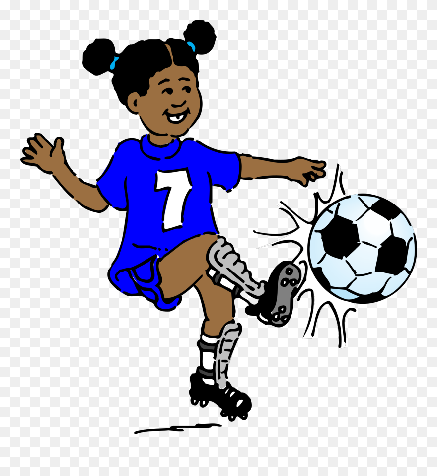 Playing Soccer Clipart - Png Download