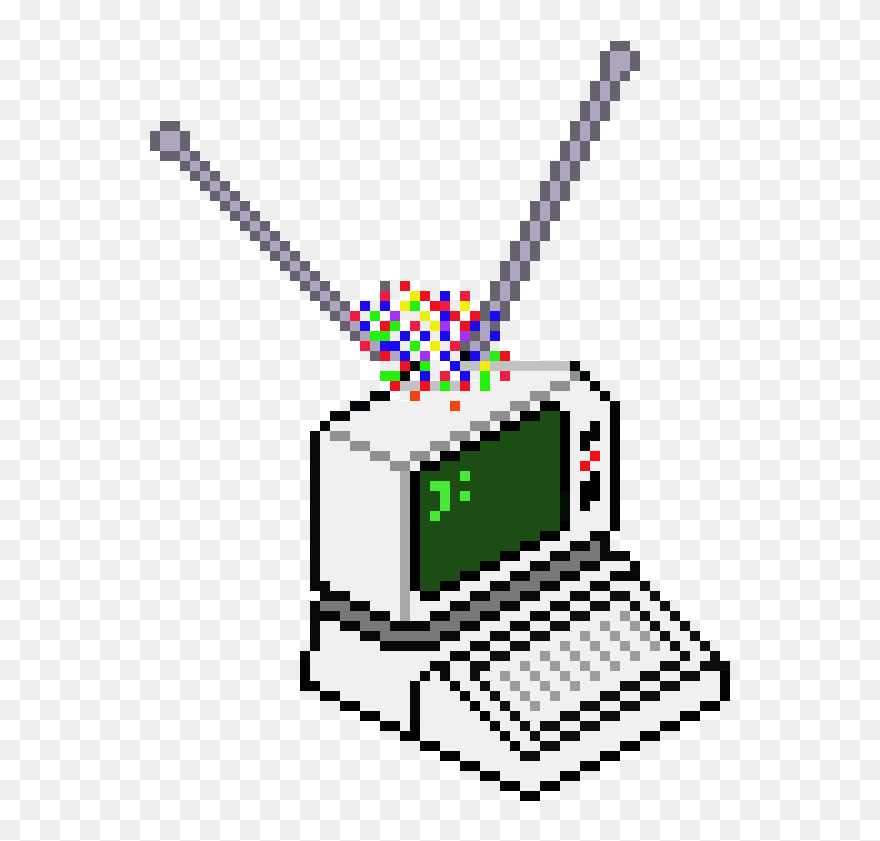 Retro Computer Pixel Art Clipart