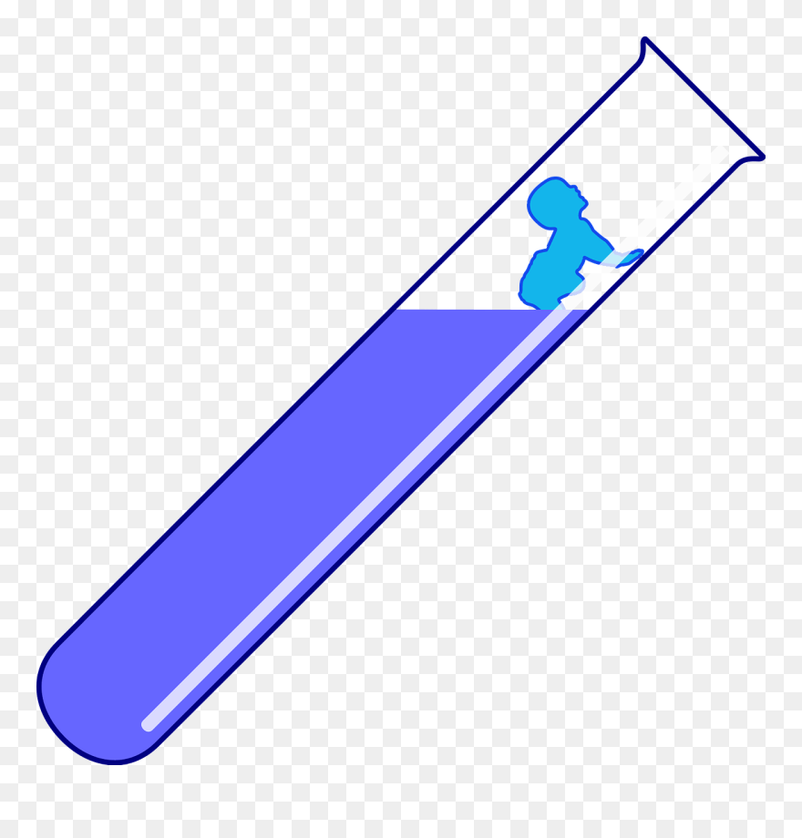 Test Tube Baby Vector Clipart
