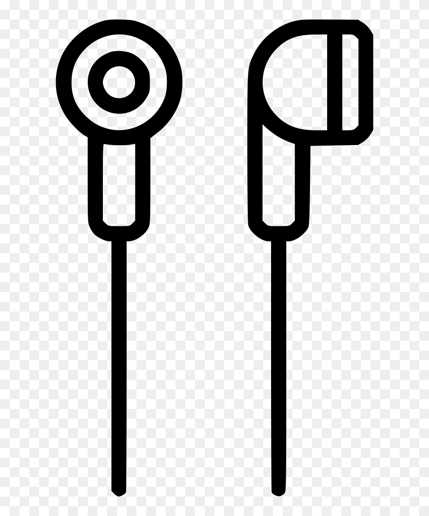 Headphones Ear Plug In Audio Music Sound Comments - Ear Icon Png Headphones Clipart