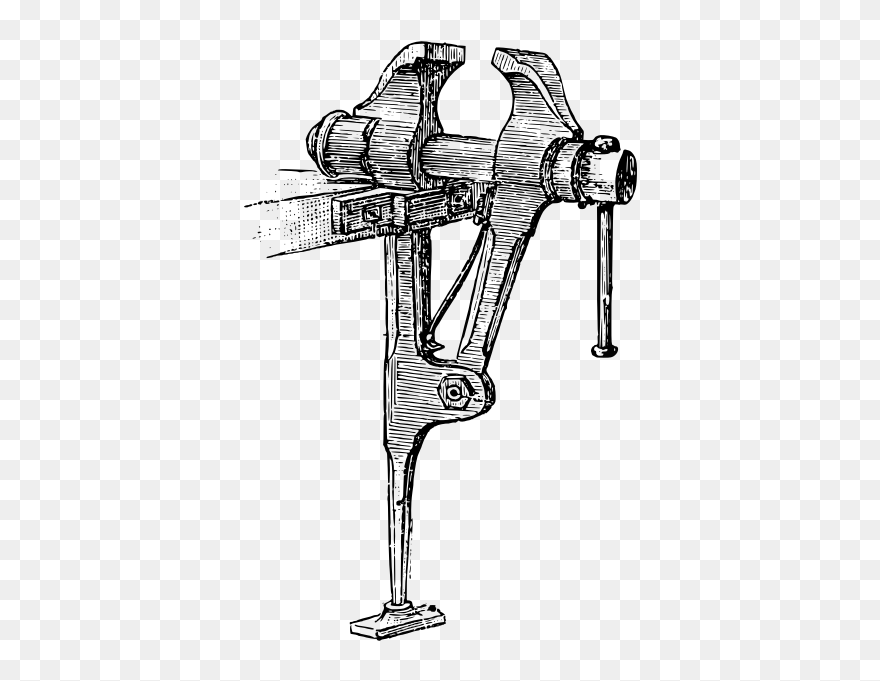 Woodworking Vice - Tool Drawing Of Carpenter Clipart