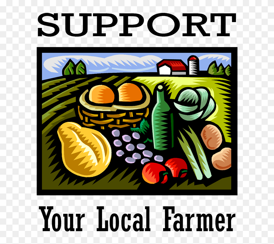 Farming Clipart Ancient Farming - Support Your Local Farmer - Png Download