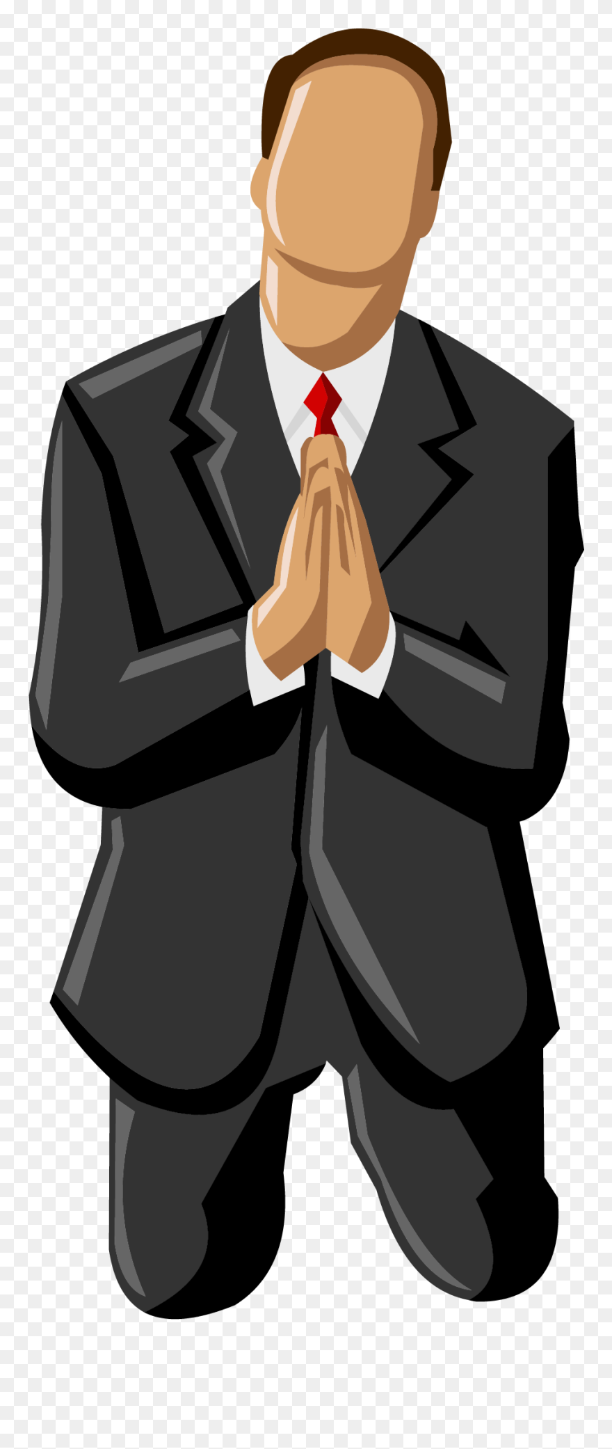 Transparent Man Praying Silhouette Png - Man Kneeling In Prayer Clipart