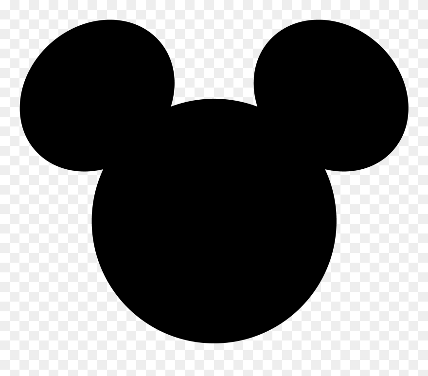 Mickey Mouse Minnie Mouse Daisy Duck Logo Clip Art - Mickey Mouse Head Silhouette - Png Download