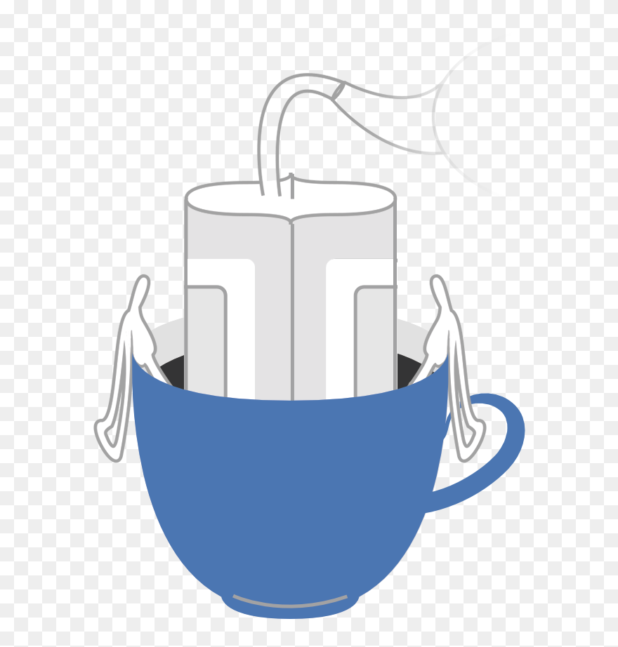 How To Make Coffee With Drip Bags - Teacup Clipart