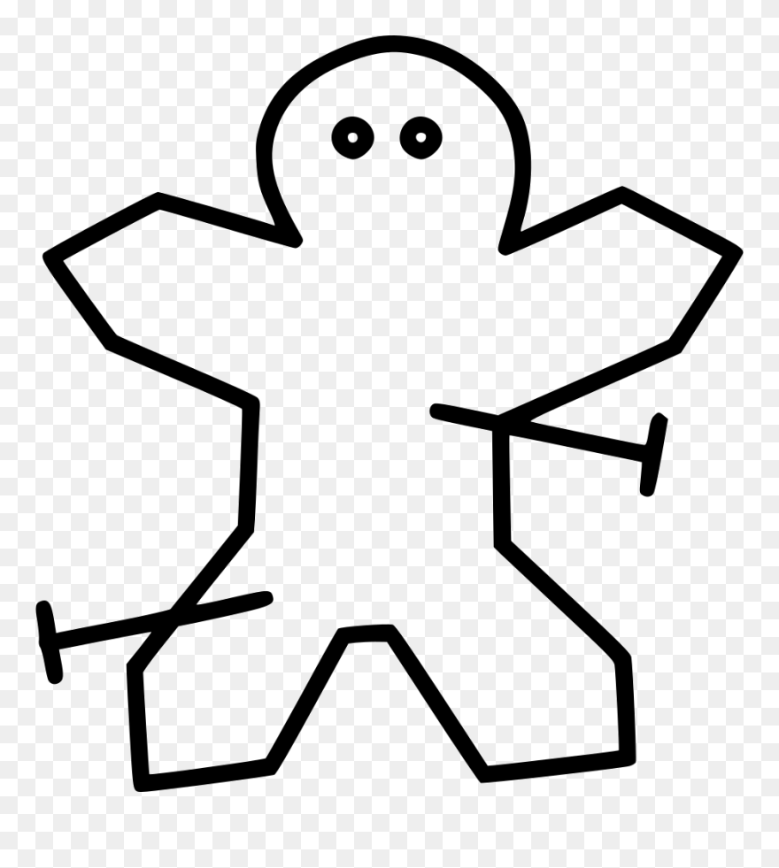 Death Doll Evil Voodoo Black Magic - Line Art Clipart