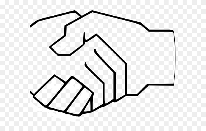 Cartoon Shaking Hands Drawing Clipart