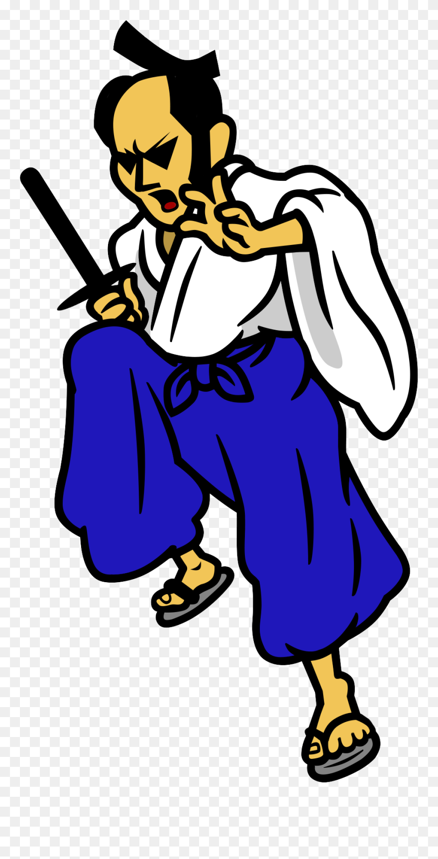 Transparent Heaven Gates Png - Rhythm Heaven Fever Samurai Slice Clipart