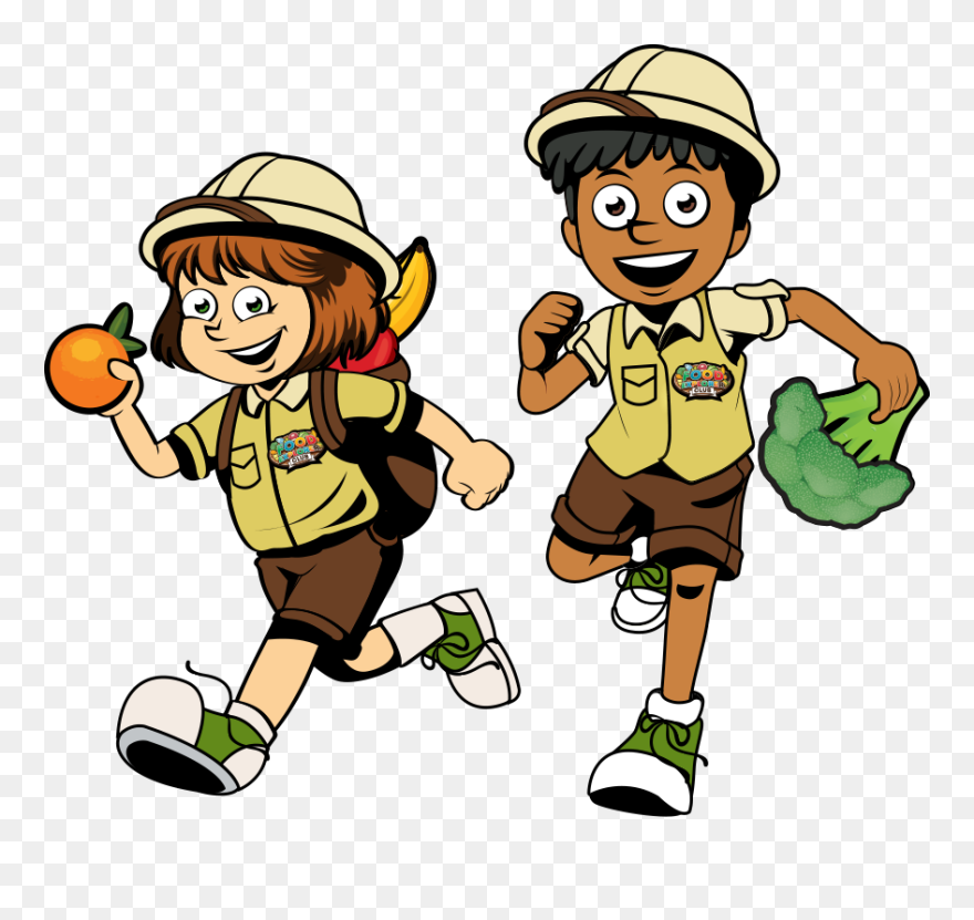 Food Explorer Cluib Explorers - Cartoon Clipart