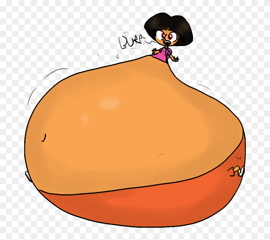 Bloated Dora By Organicgranite - Dora The Explorer Inflation Clipart