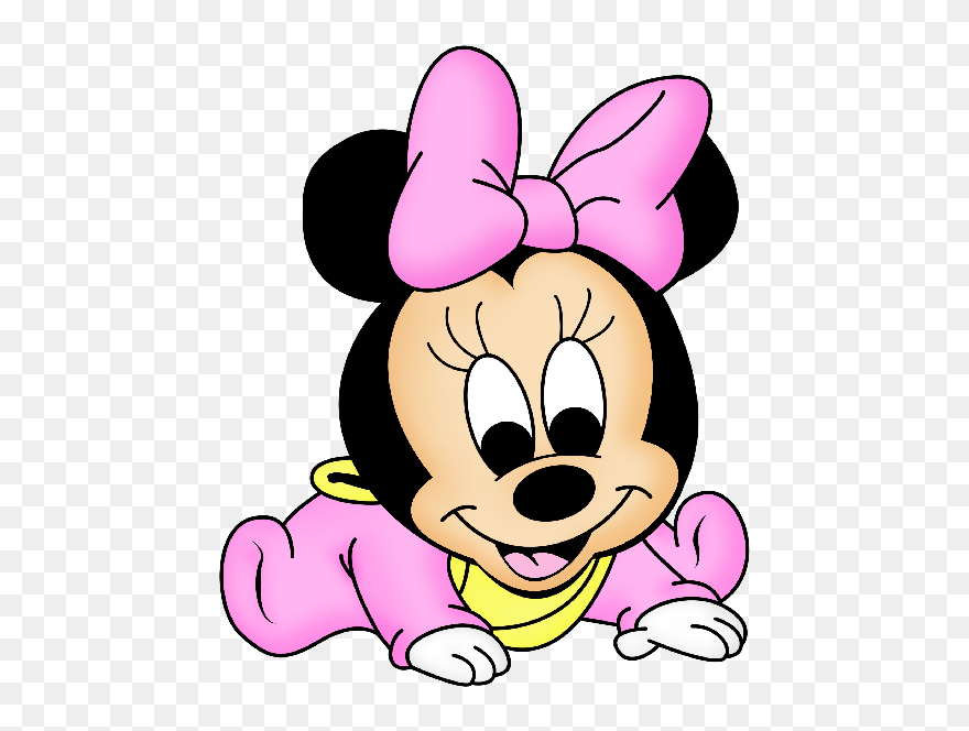Disney Baby Minnie Mouse Cartoon Png Cliprt Images - Cute Baby Minnie Mouse Transparent Png