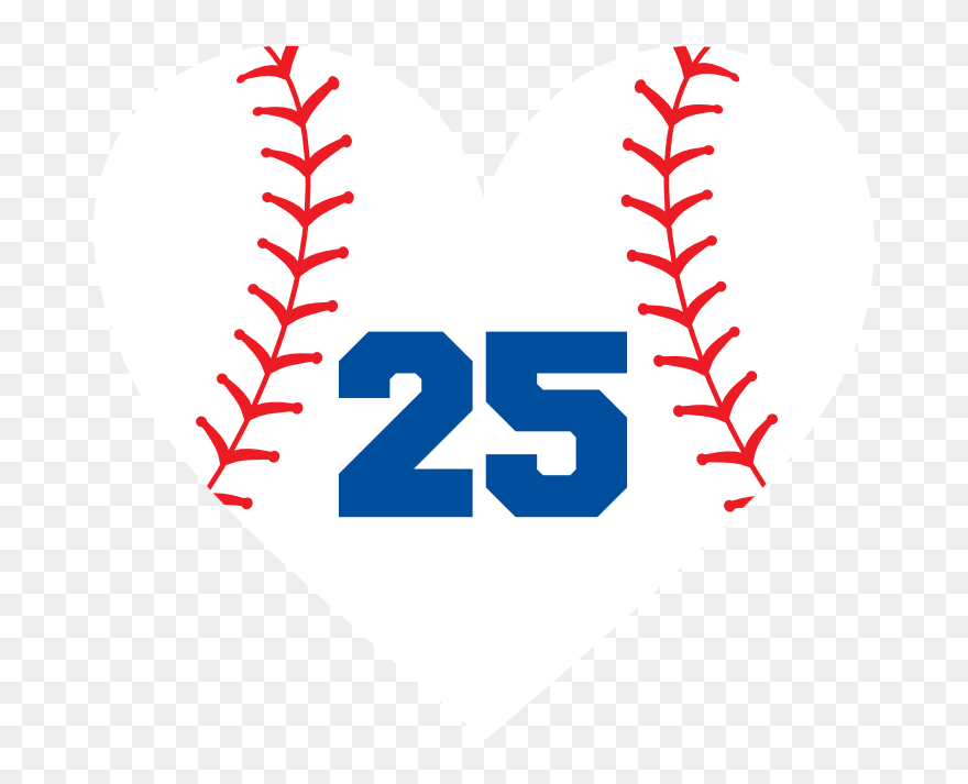 Custom Heart Softball Sticker With Number - Ben Simmons Classic Edition Sixers Jersey Clipart