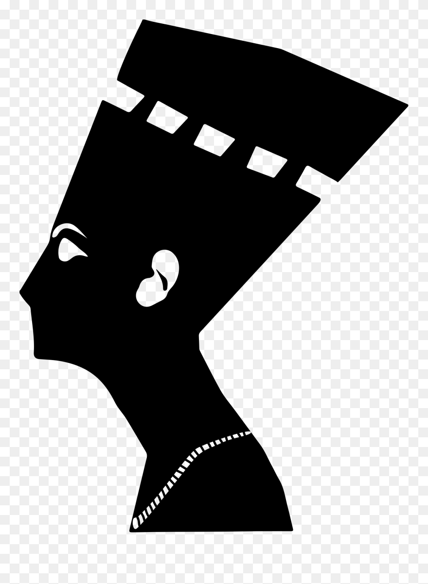 Queen Clipart Silhouette - Nefertiti Silhouette - Png Download