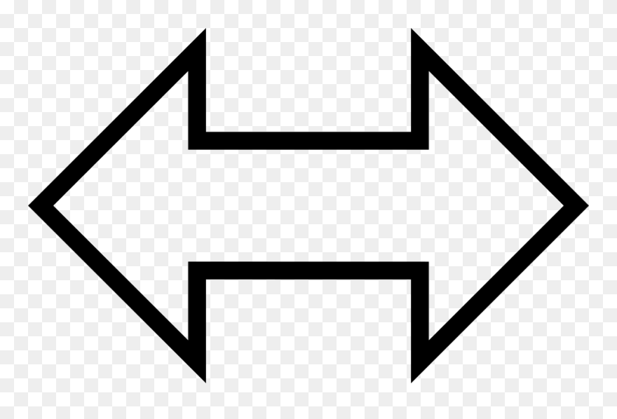 Arah Arrow Computer Icons Bipolar Disorder Angle - Opposite Arrows Icon Svg Clipart