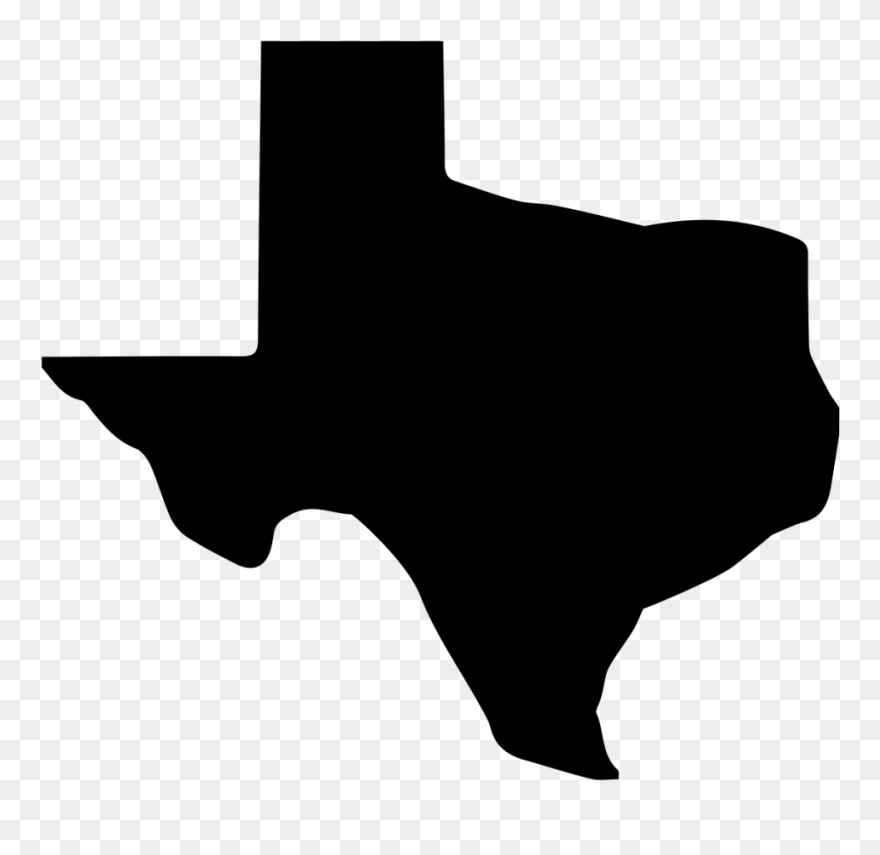 Texas Clipart Shape - Texas State Silhouette - Png Download