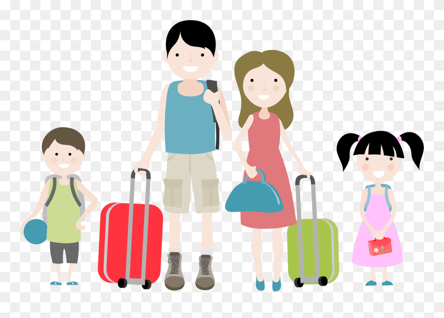 Indian Family Clipart - Clipart 旅行 - Png Download