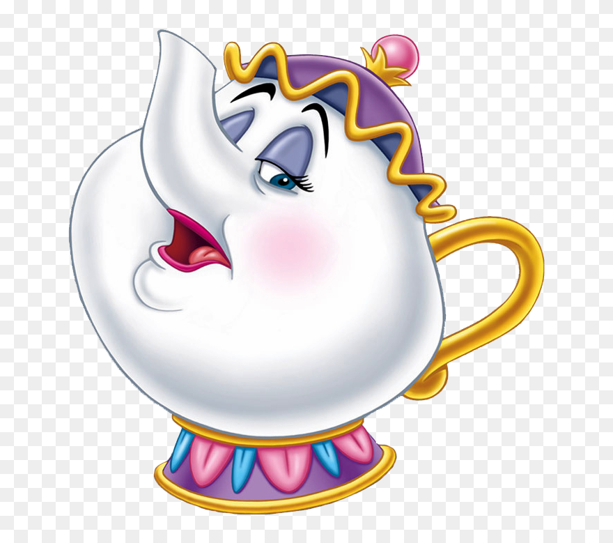 Teapot Clipart Mrs Potts - Beauty And The Beast - Png Download