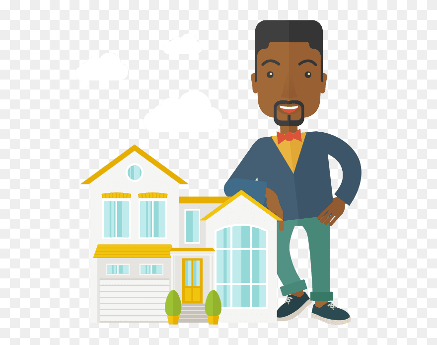 Market Clipart Buyer Seller - Real Estate Agent Vector - Png Download