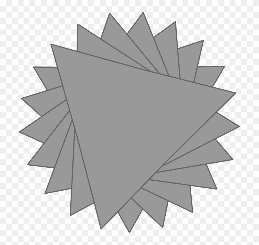 Flower Made Of Triangles Clipart