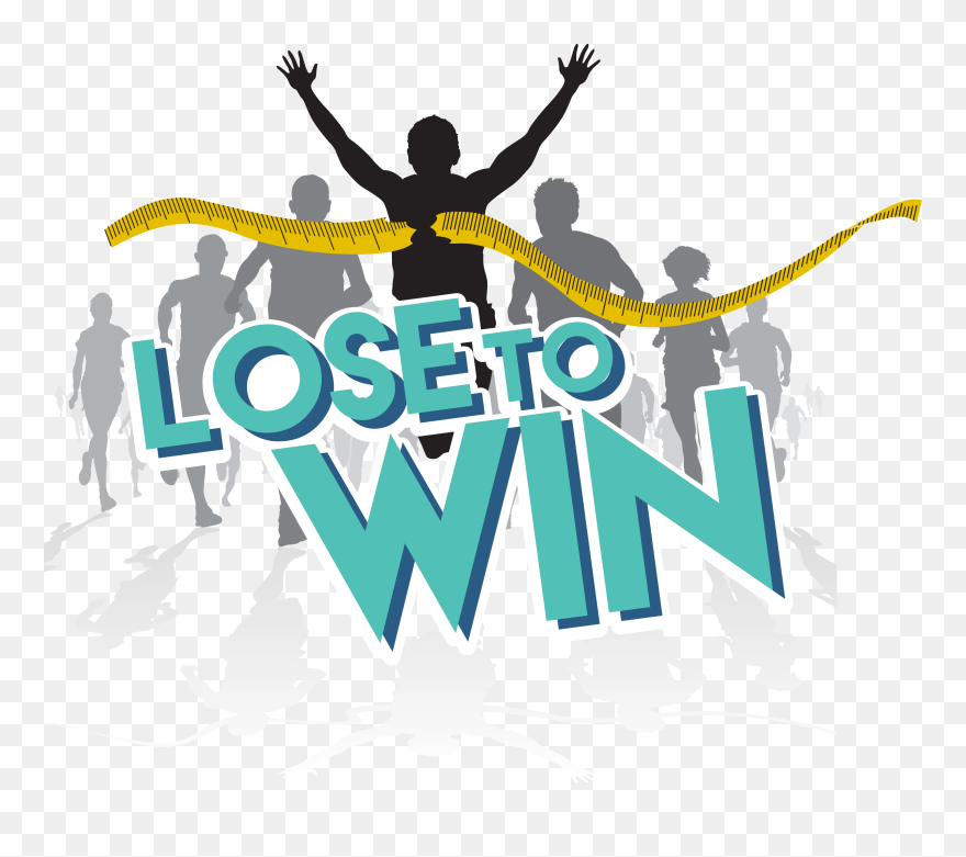 Lose To Win Logo - Weight Loss Challenge Winner Clipart
