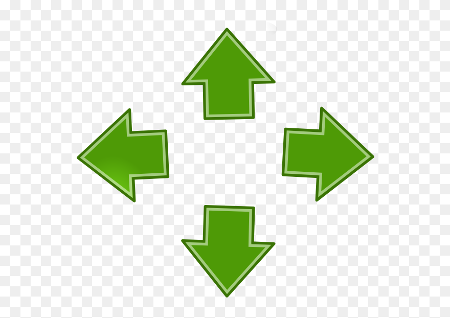 Outward Hi - Arrows Pointing Up Down Left And Right Clipart