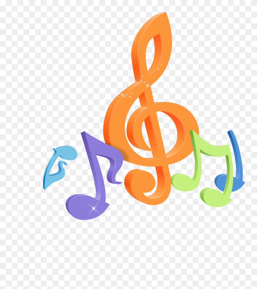 Musical Note Desktop Wallpaper 4k Resolution 1080p - Music Notes Gif Transparent Clipart