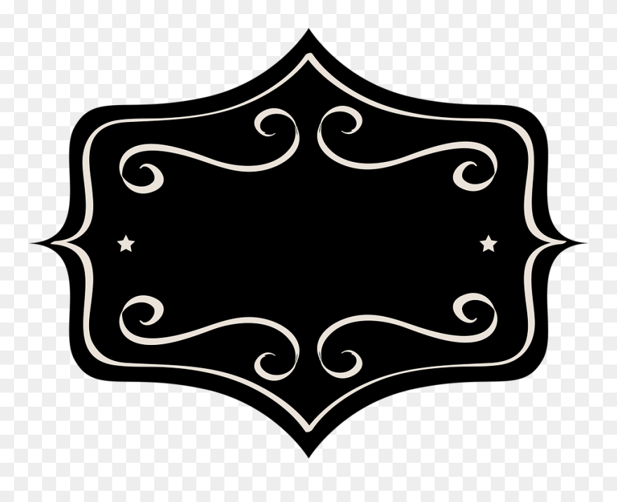 Label Tag Black Image - Logo Kosongan Vector Clipart